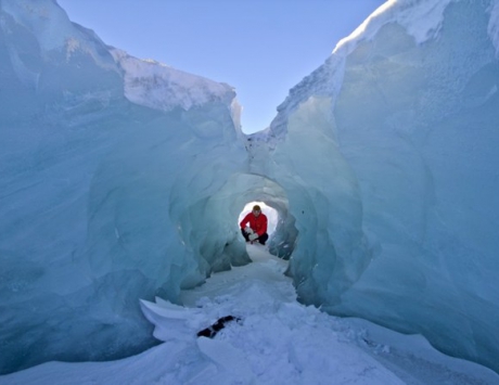 Marche sur le glacier Solheimajökull