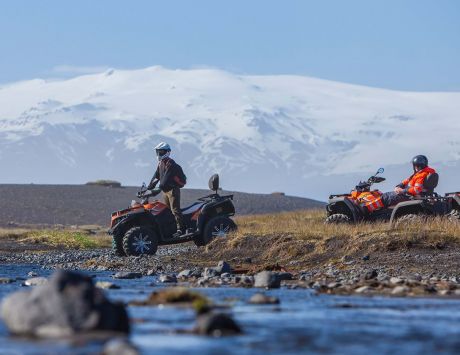 Média réf. 3440 (4/6): Quad sur les plages de sable noir dans la région de Skogar