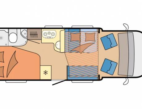 Média réf. 3783 (5/5): Catégorie Medium : Transport et couchage 4 personnes