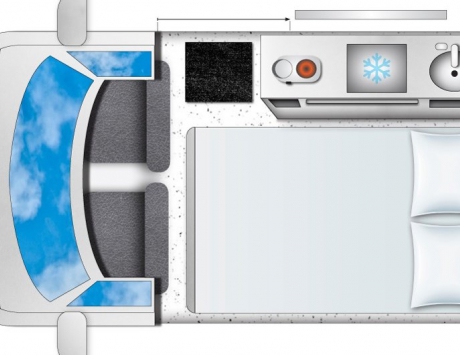 Média réf. 2158 (2/4): Camper Easy (Nissan V200 ou équivalent) : Transport et couchage 2 personnes